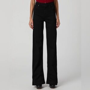 PAIGE Black Flare & Wide Leg Jeans